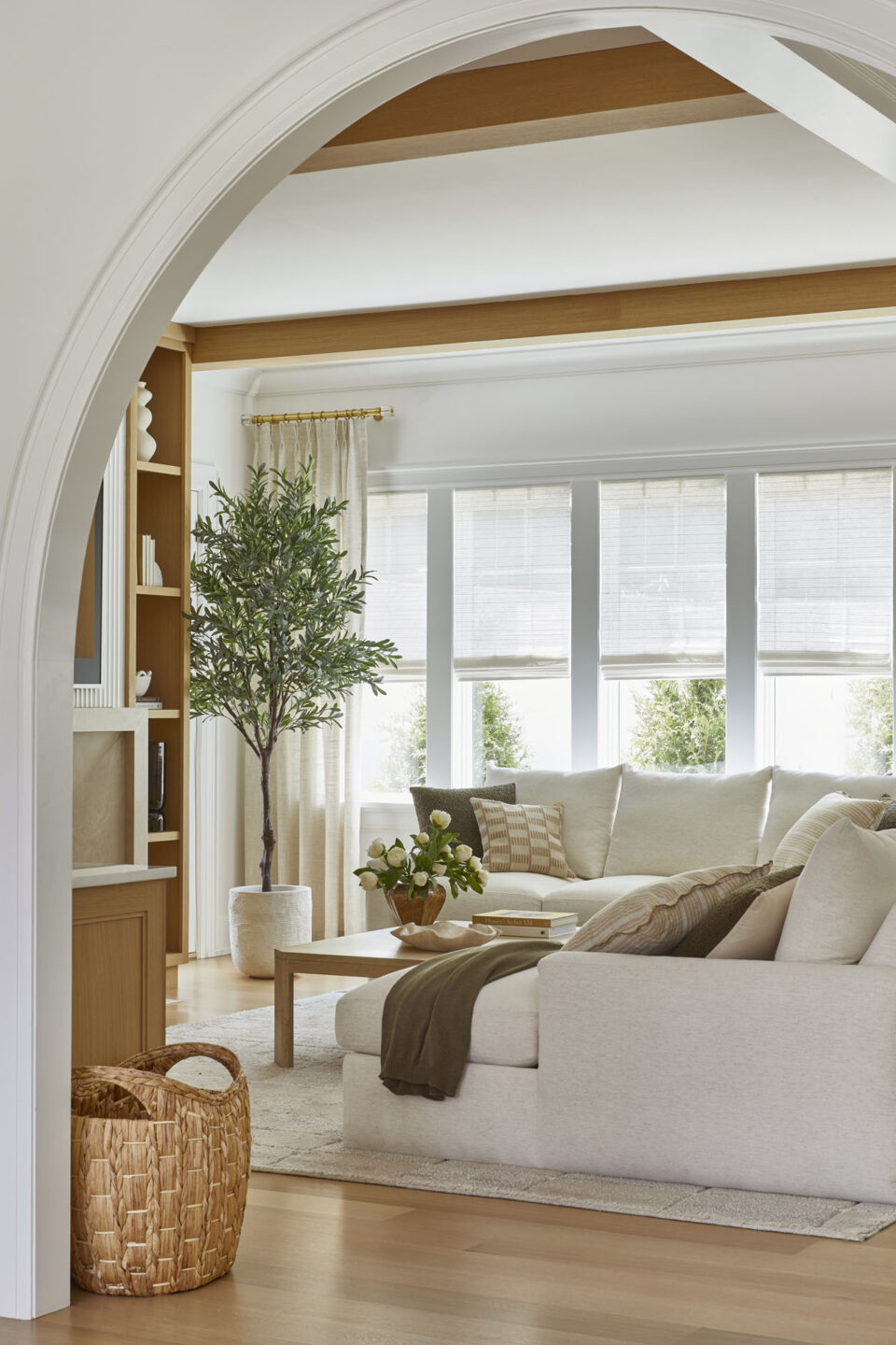 Arched Doorway To Living Room Summit Nj