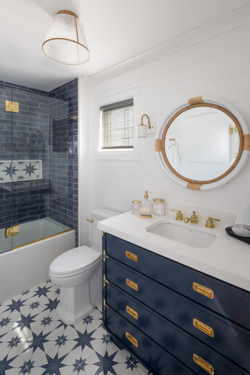 Bathroom Design Blue And White Long Beach Island Nj