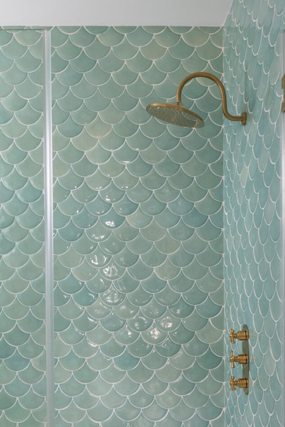 Beach House Bathroom Shower Tile Teal
