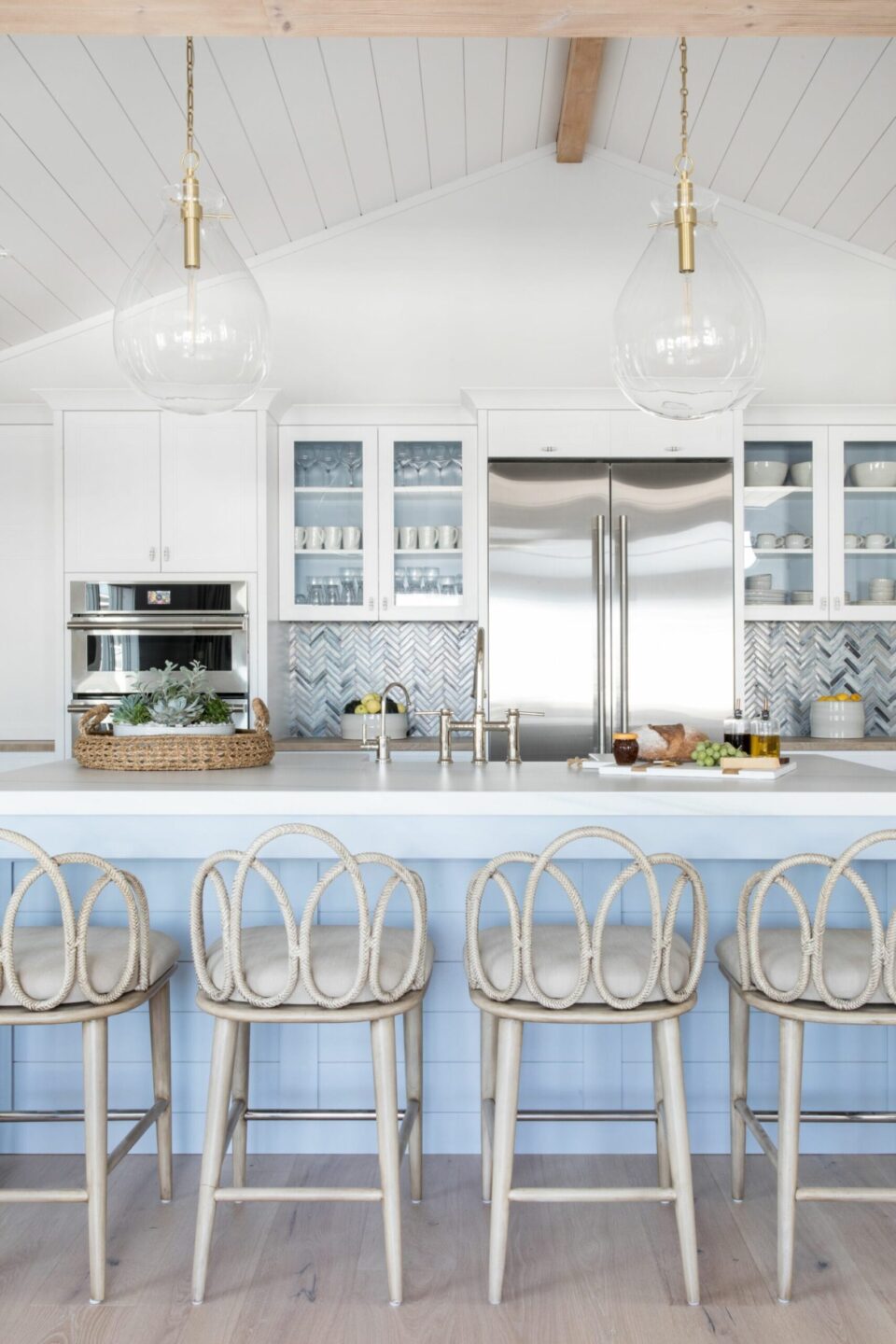 Beach House Kitchen Interior Design Powder Blue