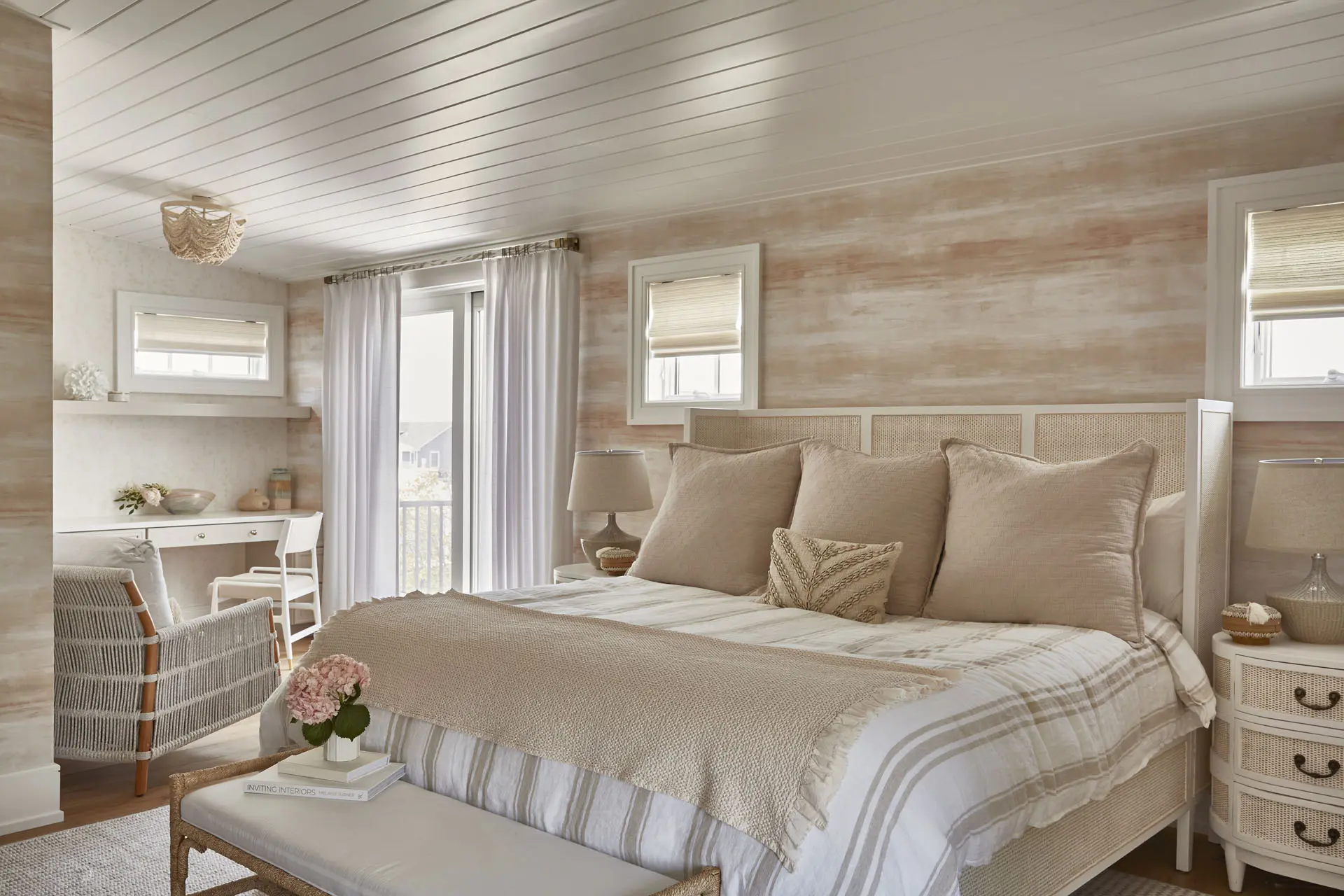 Bedroom Design Shiplap Ceiling
