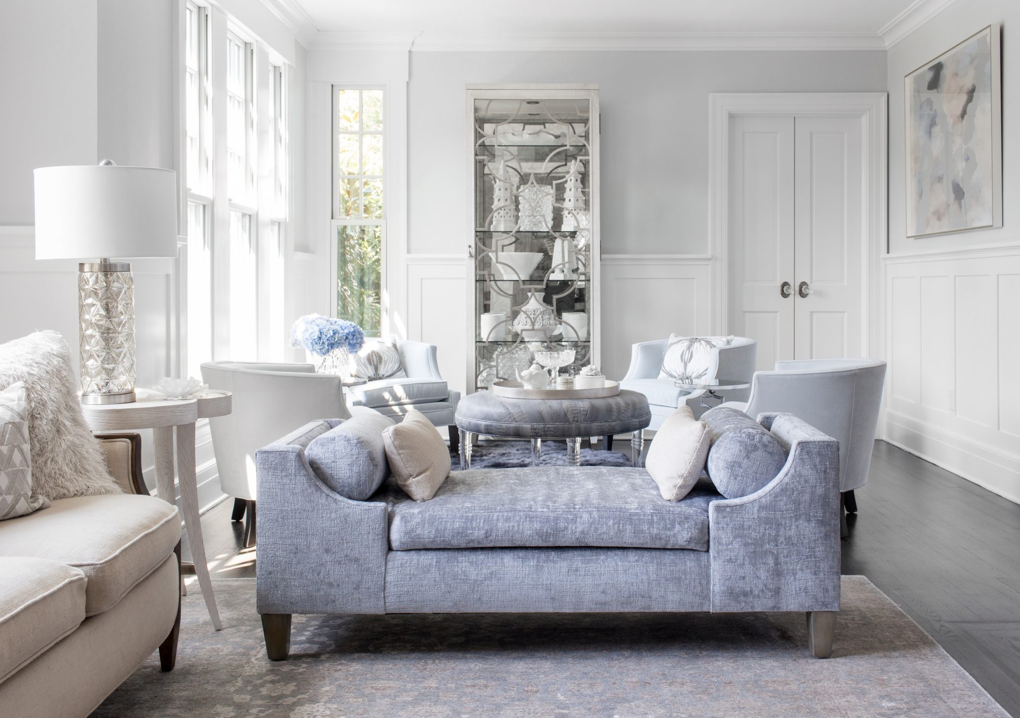 Blue Chaise Lounge Bench Short Hills Nj