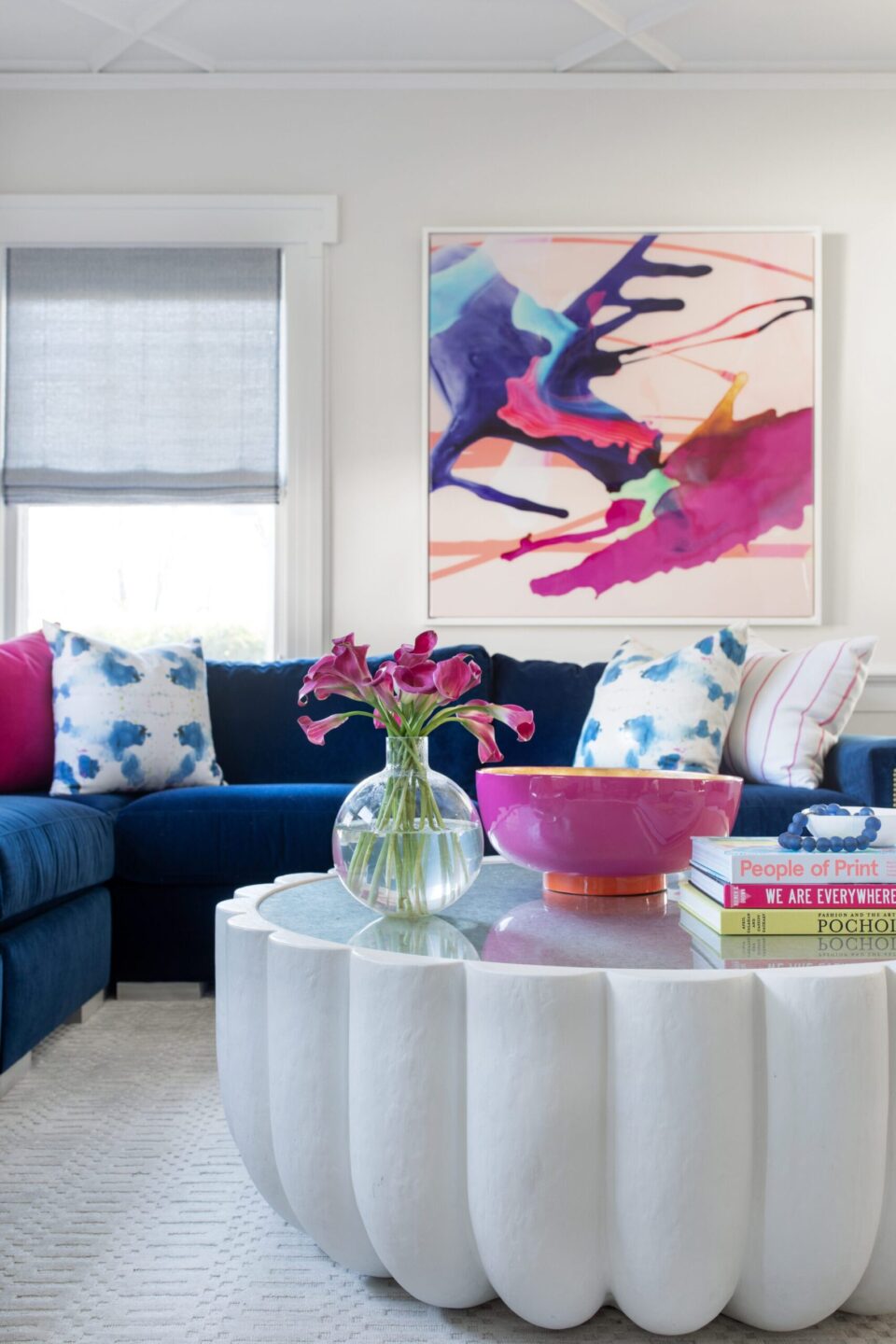 Colorful Living Room Maplewood Nj