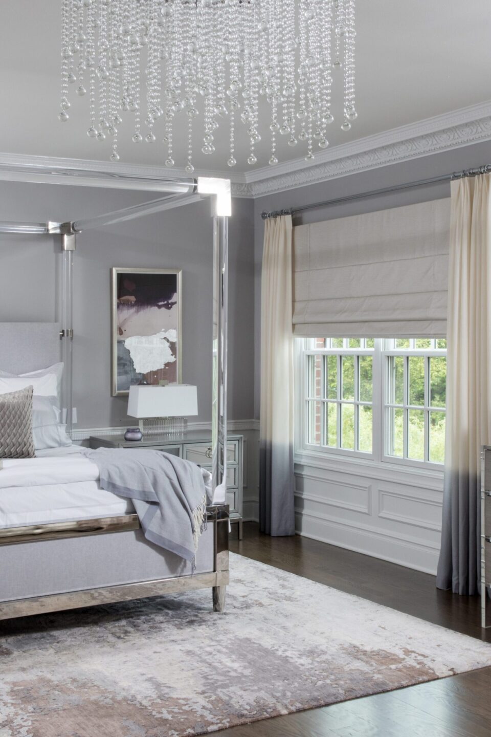 Crystal Chandelier In Bedroom Short Hills Nj