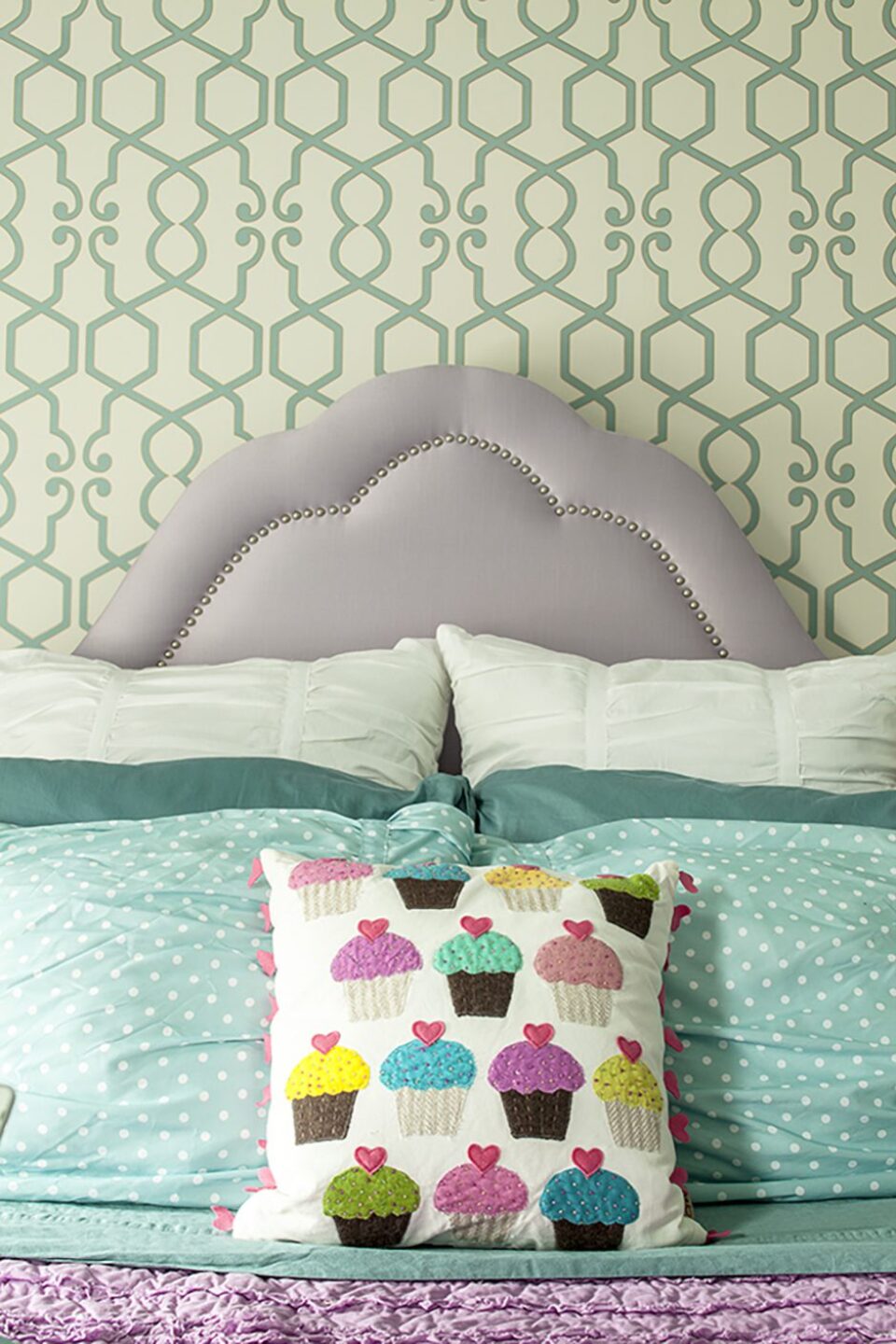 Cupcake Pillow Accent Pillow Girls Bedroom