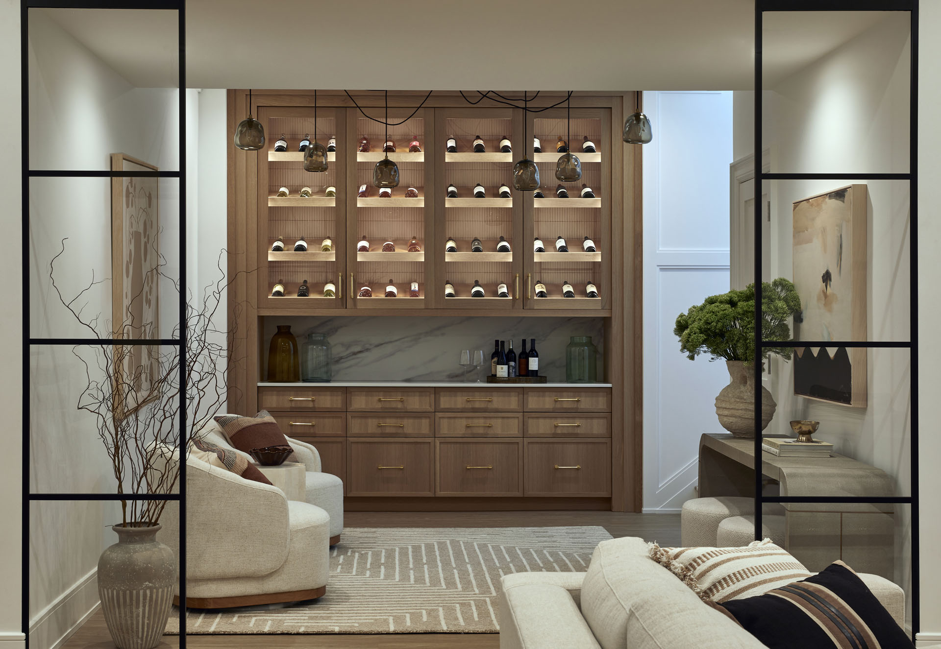 Custom Wine Storage And Lighting Summit Nj