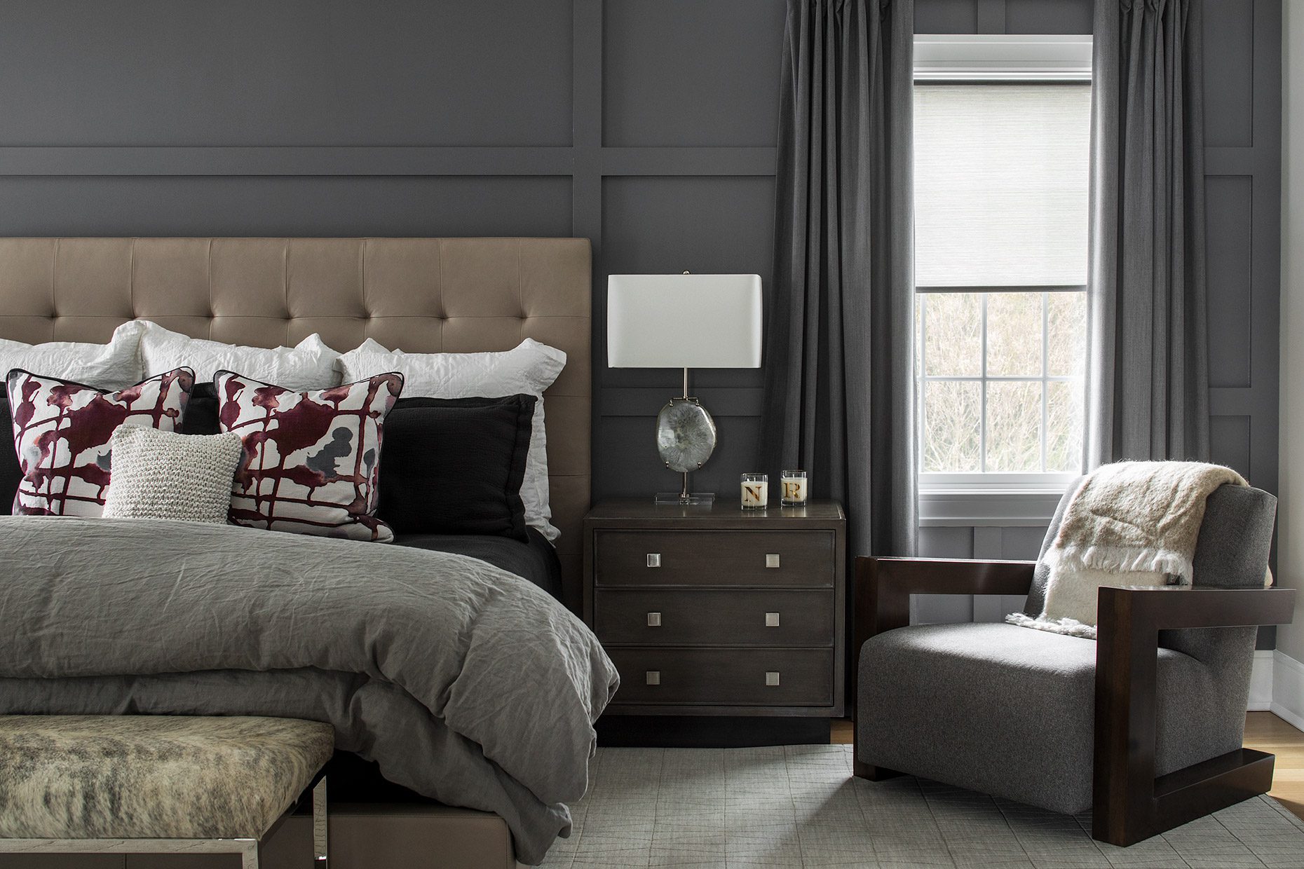 Dark Bedroom Design Westfield Nj