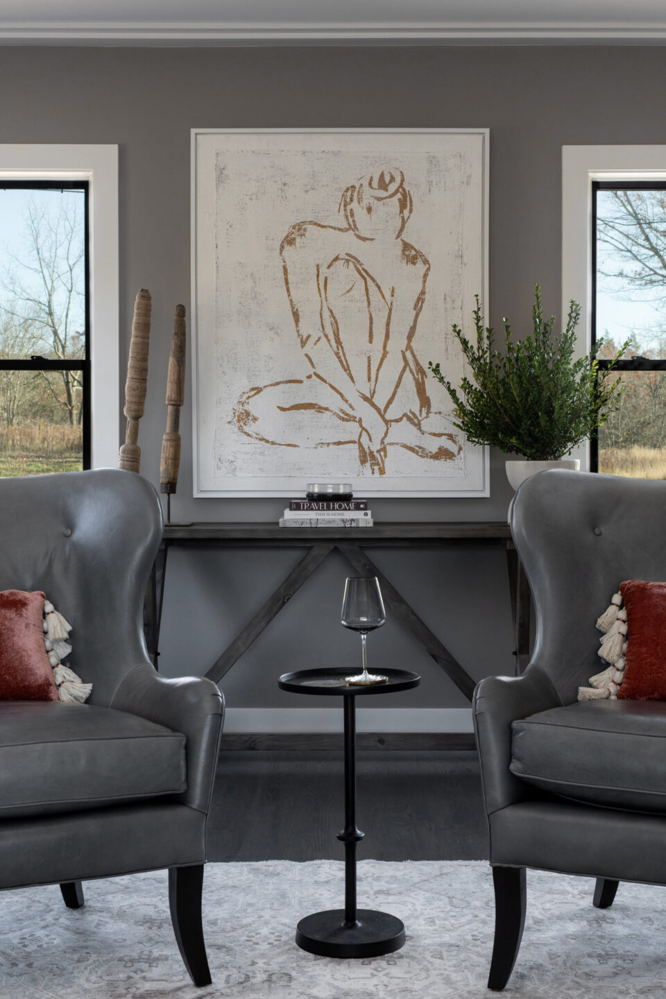 Dark Gray Accent Chairs Olive Bridge Ny Living Room
