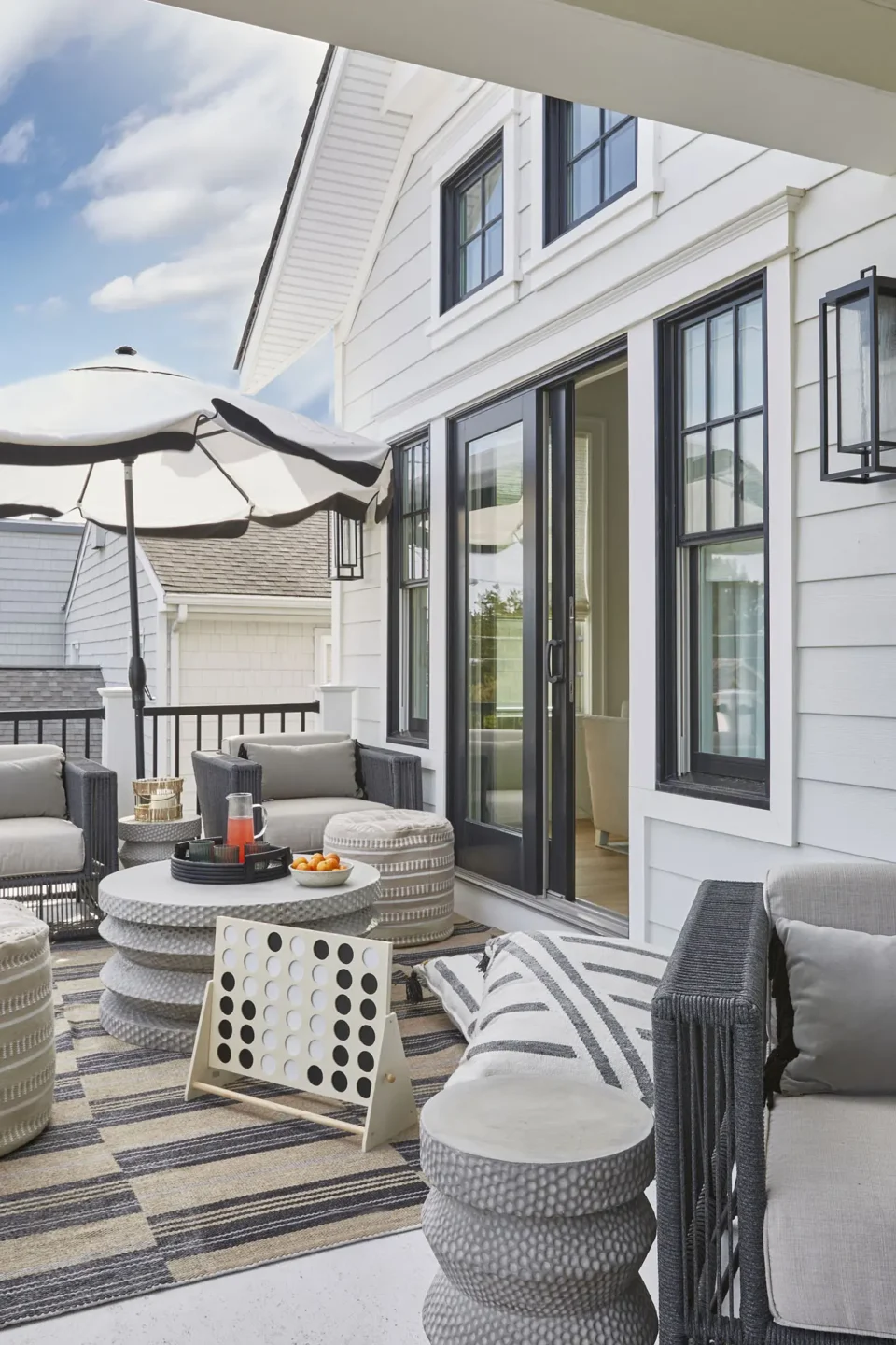 Deck Furnishings Jersey Shore Beach House