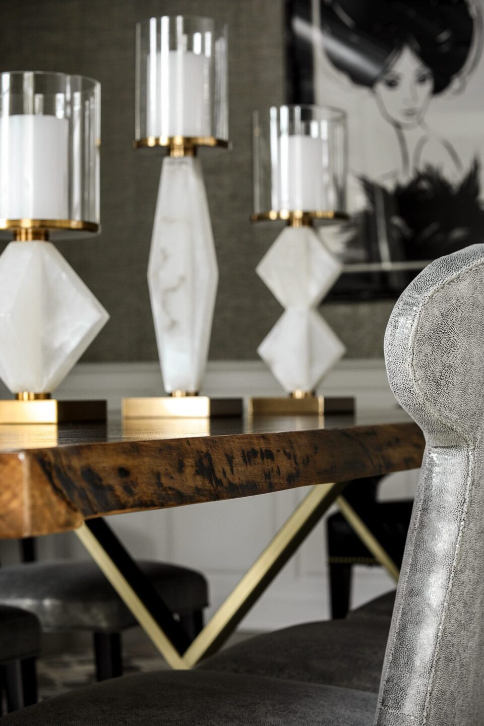 Dining Room Table Detail Livingston Nj