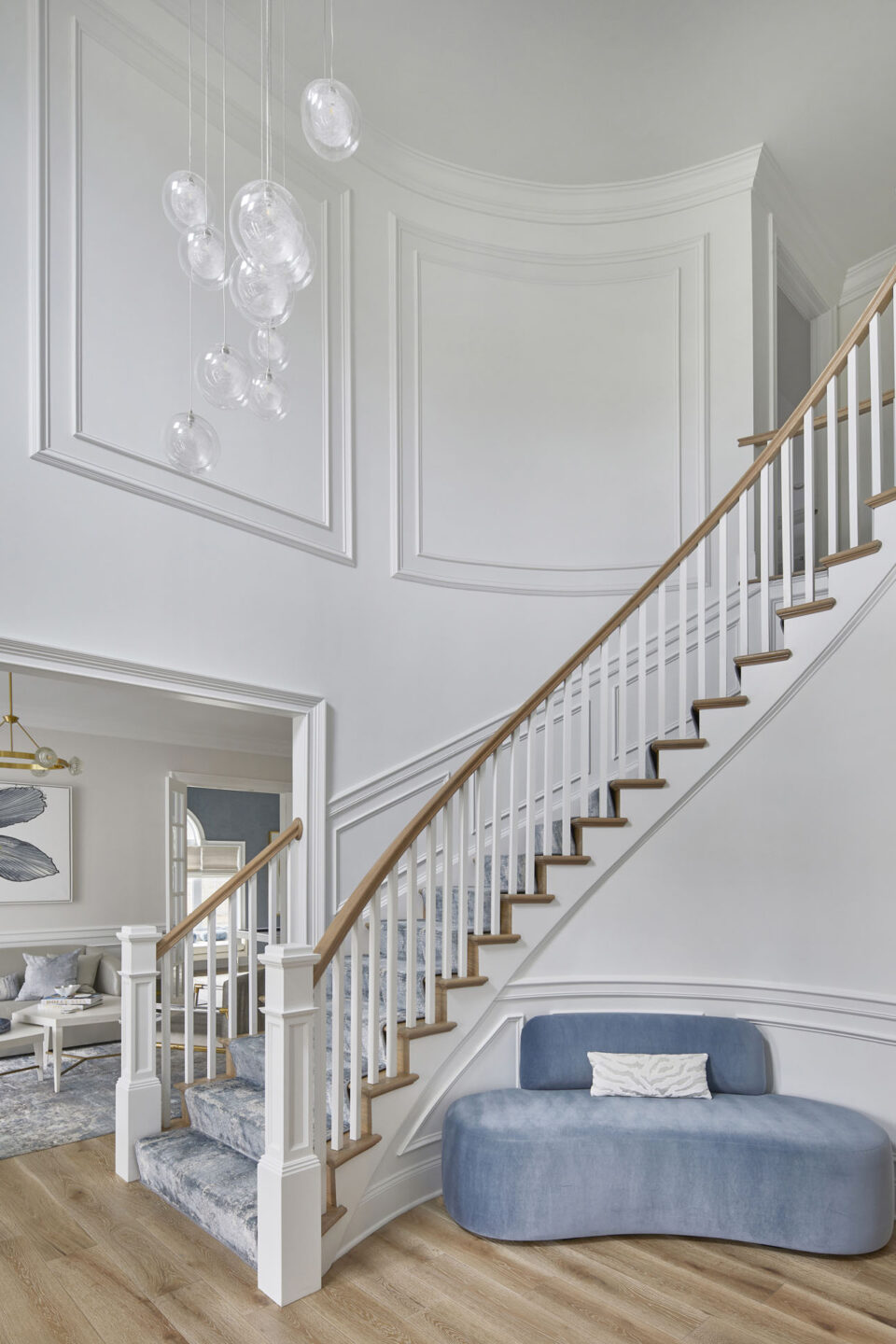 Entryway Interior Design Staircase Lincroft Nj