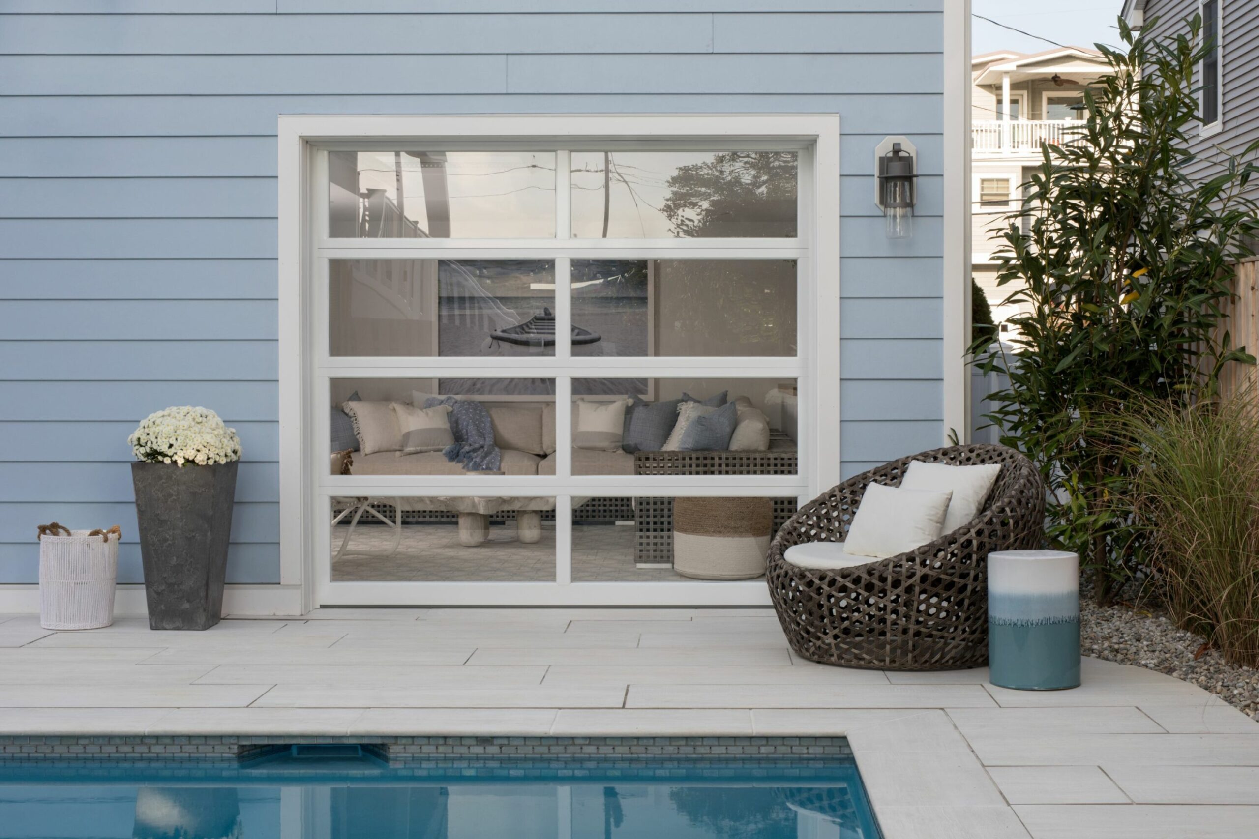 Garage Door Indoor Outdoor Room Beach Haven Lbi Nj