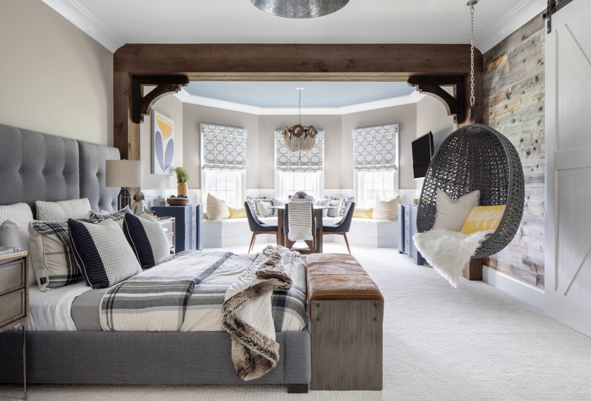 Hanging Egg Chair In Bedroom