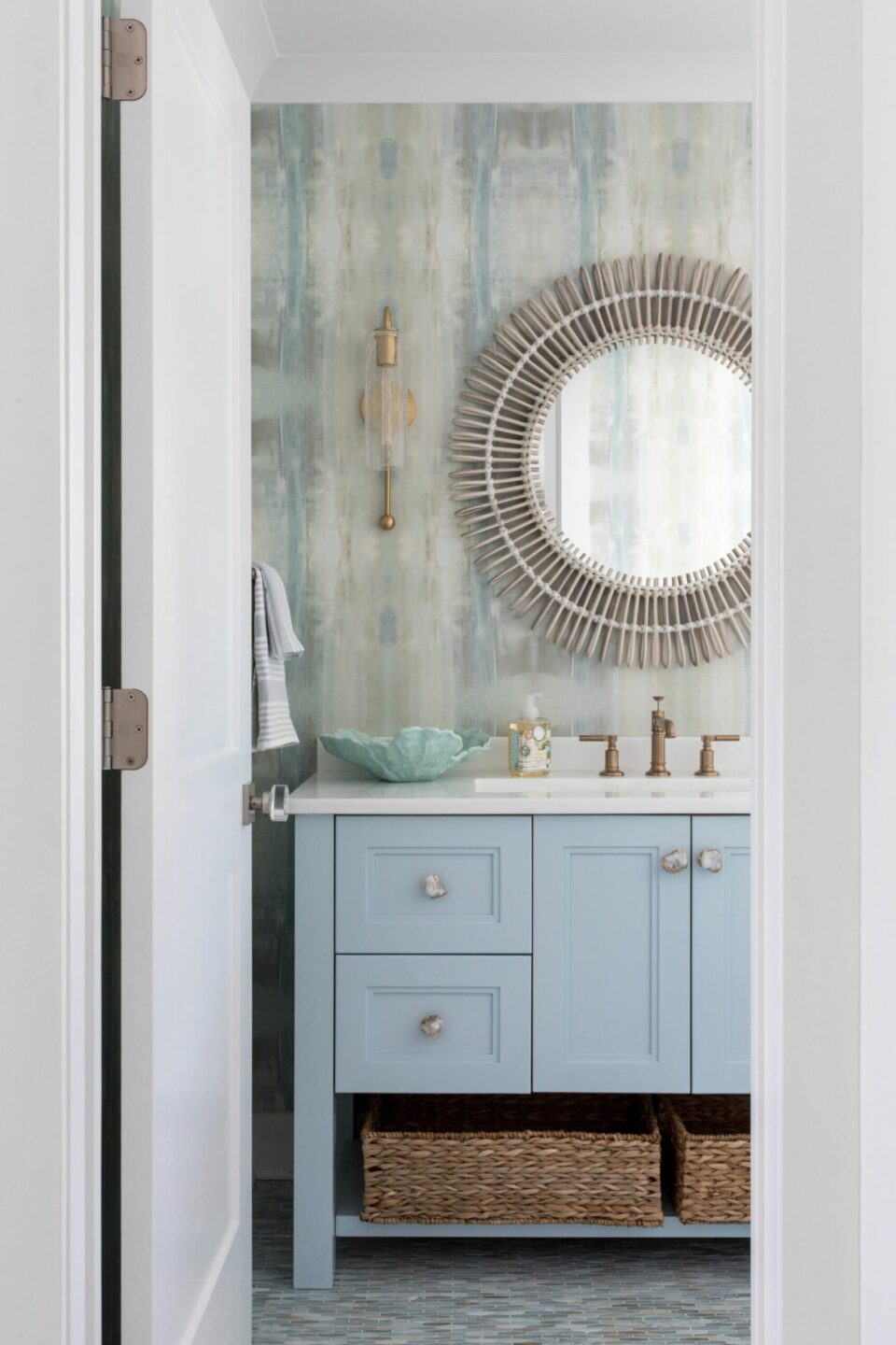 K+co Living Beach House Powder Room Design