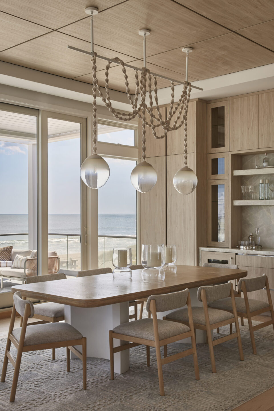 K+co Living Dining Table With Wood Built In