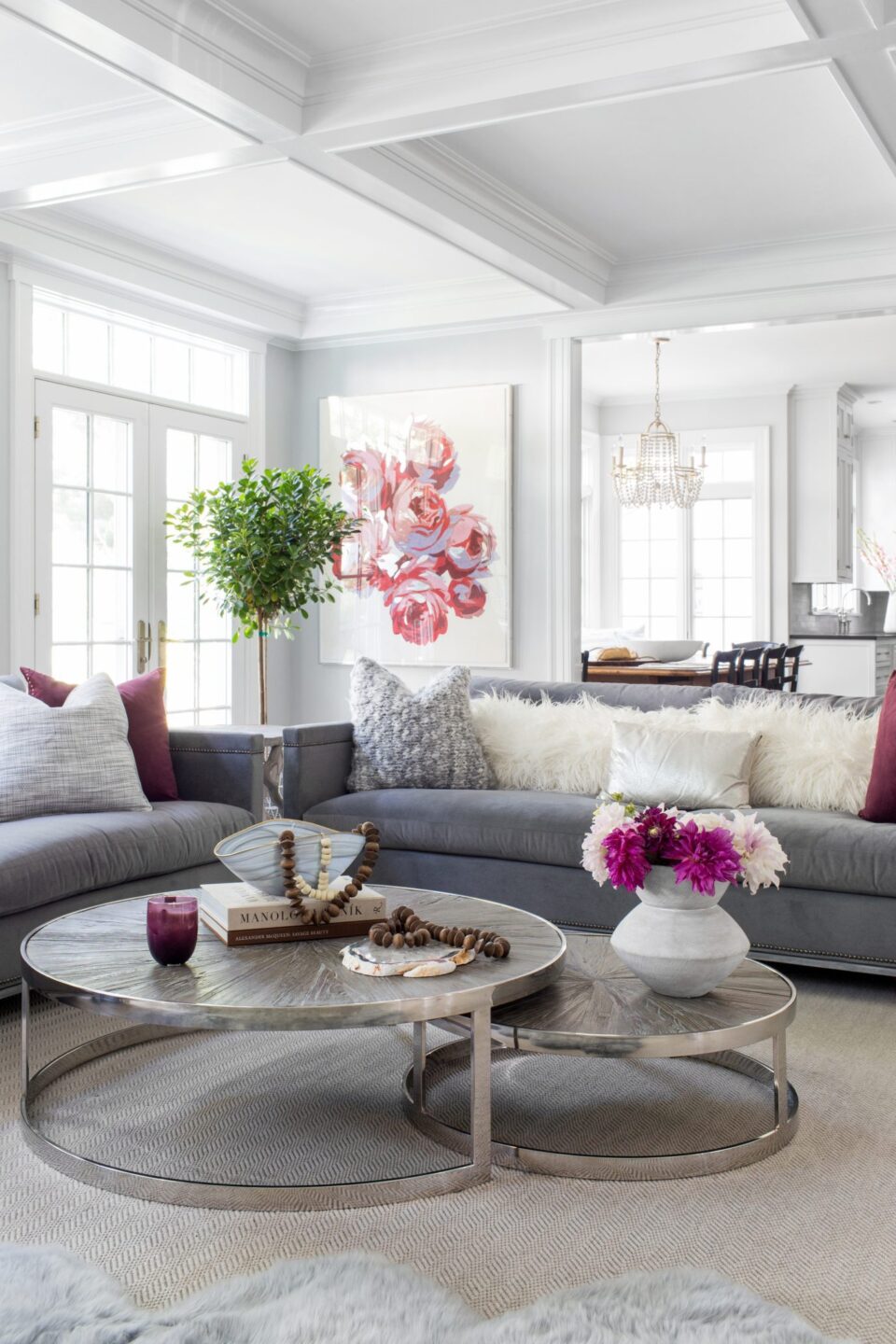 K+co Living Formal Living Room Stacking Coffee Tables