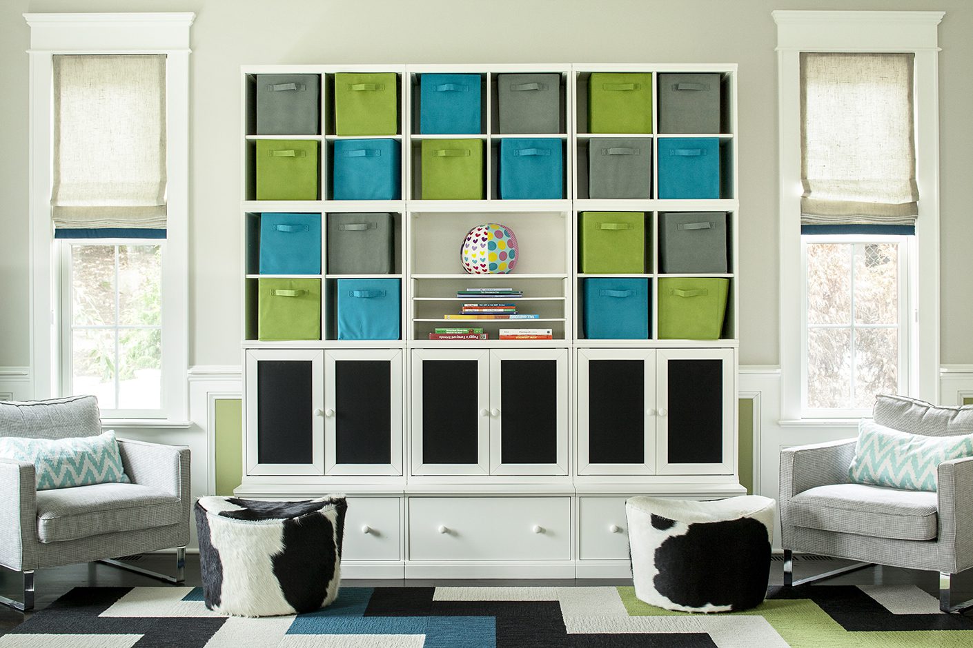 K+co Living Kids Playroom Design Green Teal