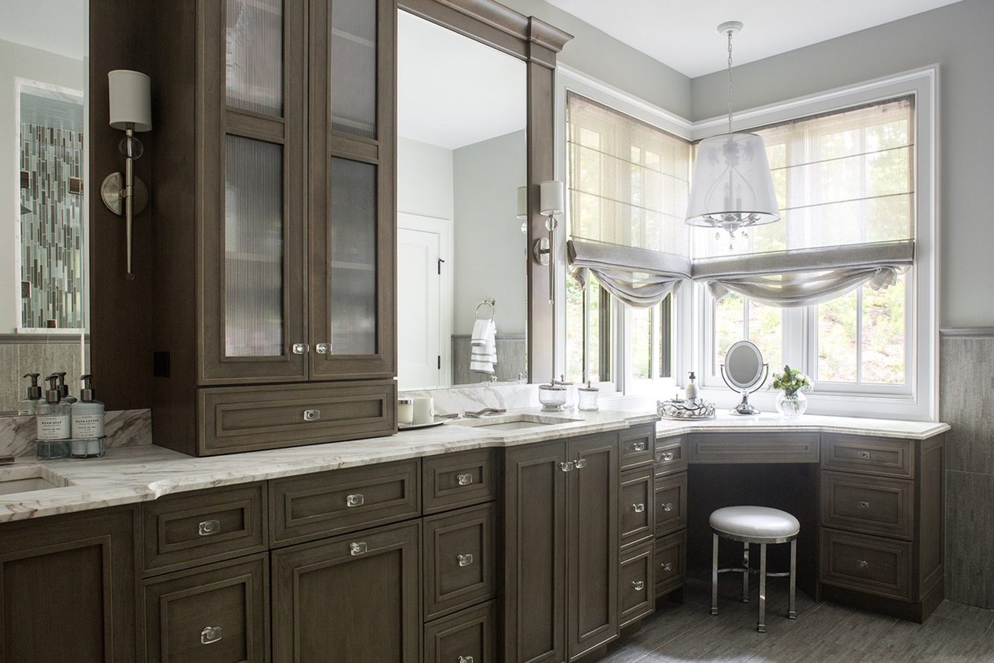 K+co Living Primary Bathroom Window Treatments