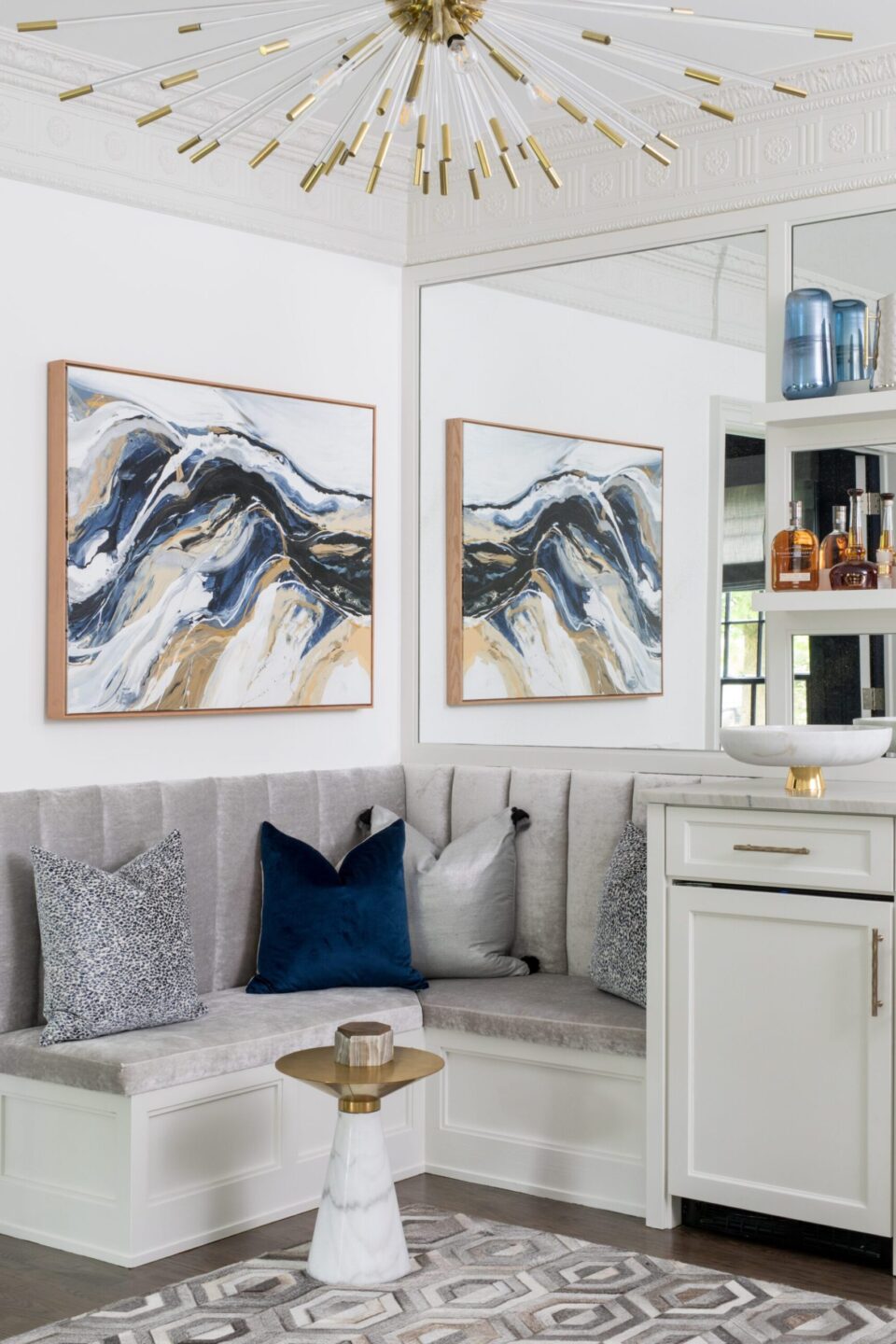 L Shaped Bench Built In Interior Design