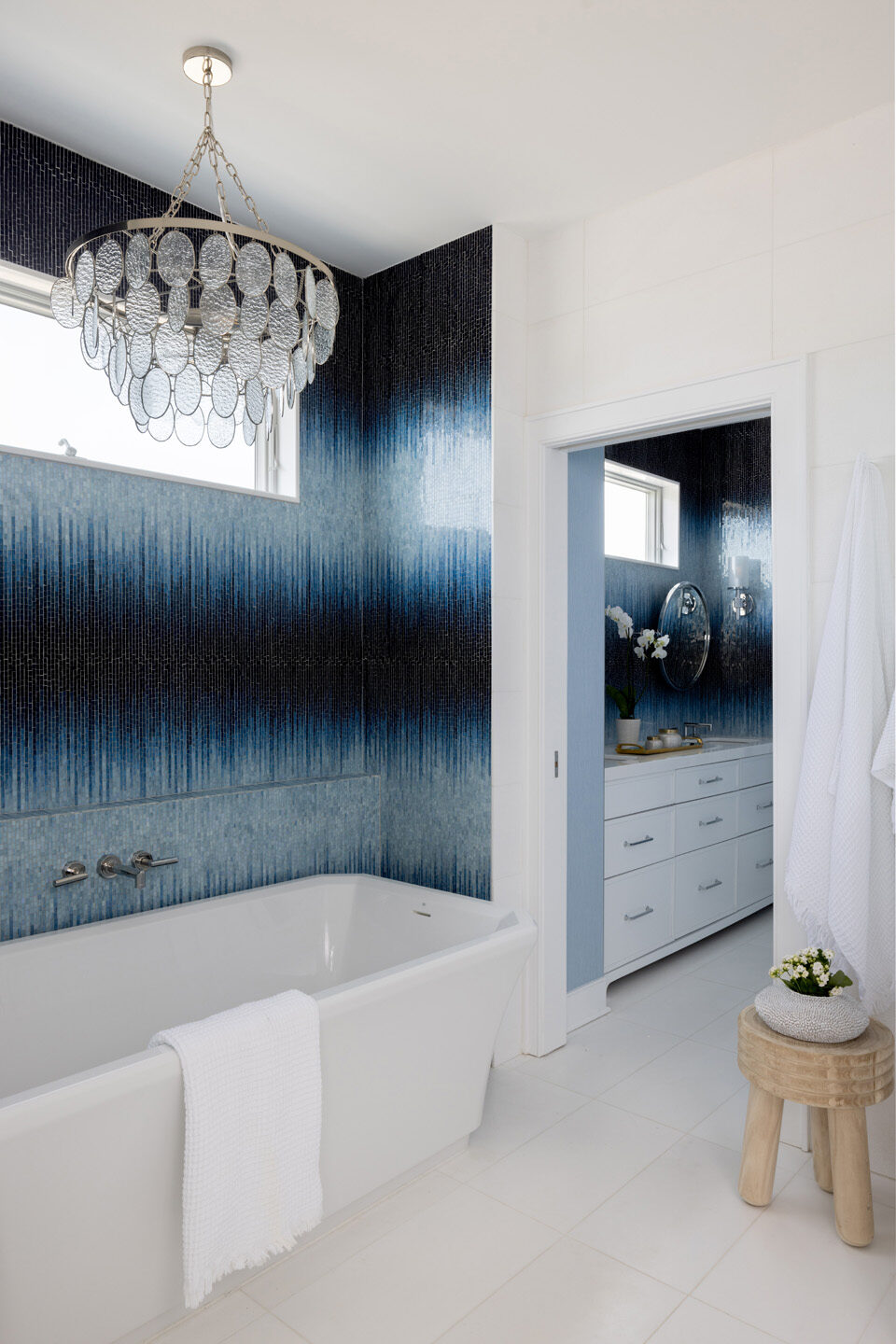 Lbi Beach House Bathroom Design Black And Blue