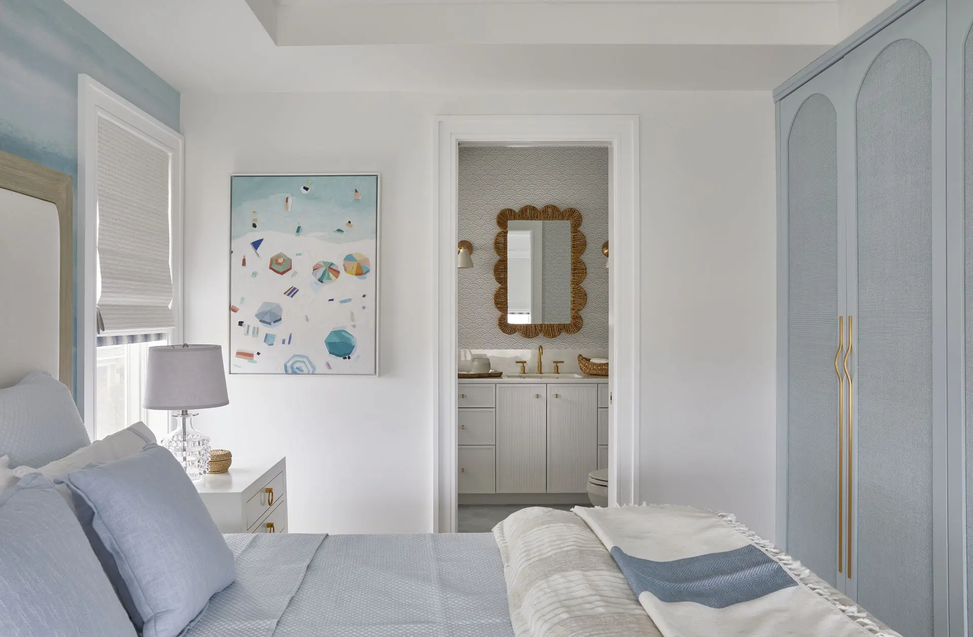 Light Blue And White Bedroom Long Beach Island Nj
