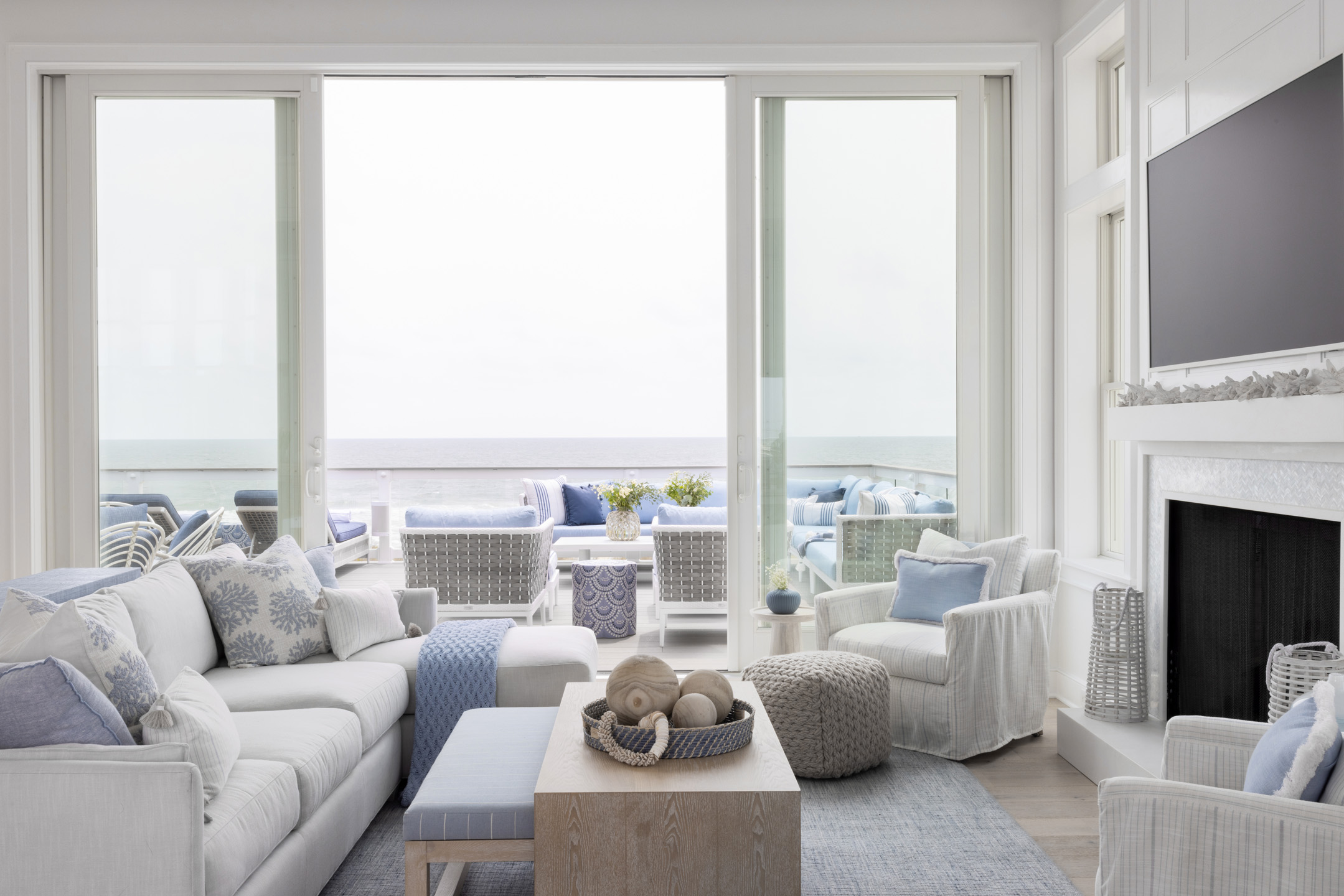 Ocean View Living Room Interior Design K+co Living