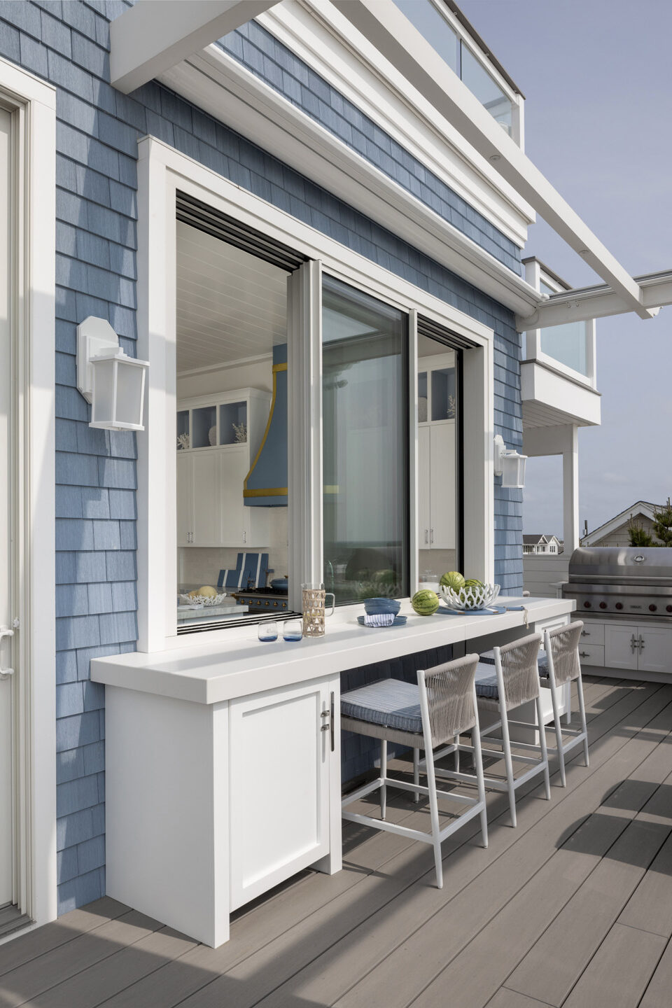 Outdoor Bar Stool Seating Beach House