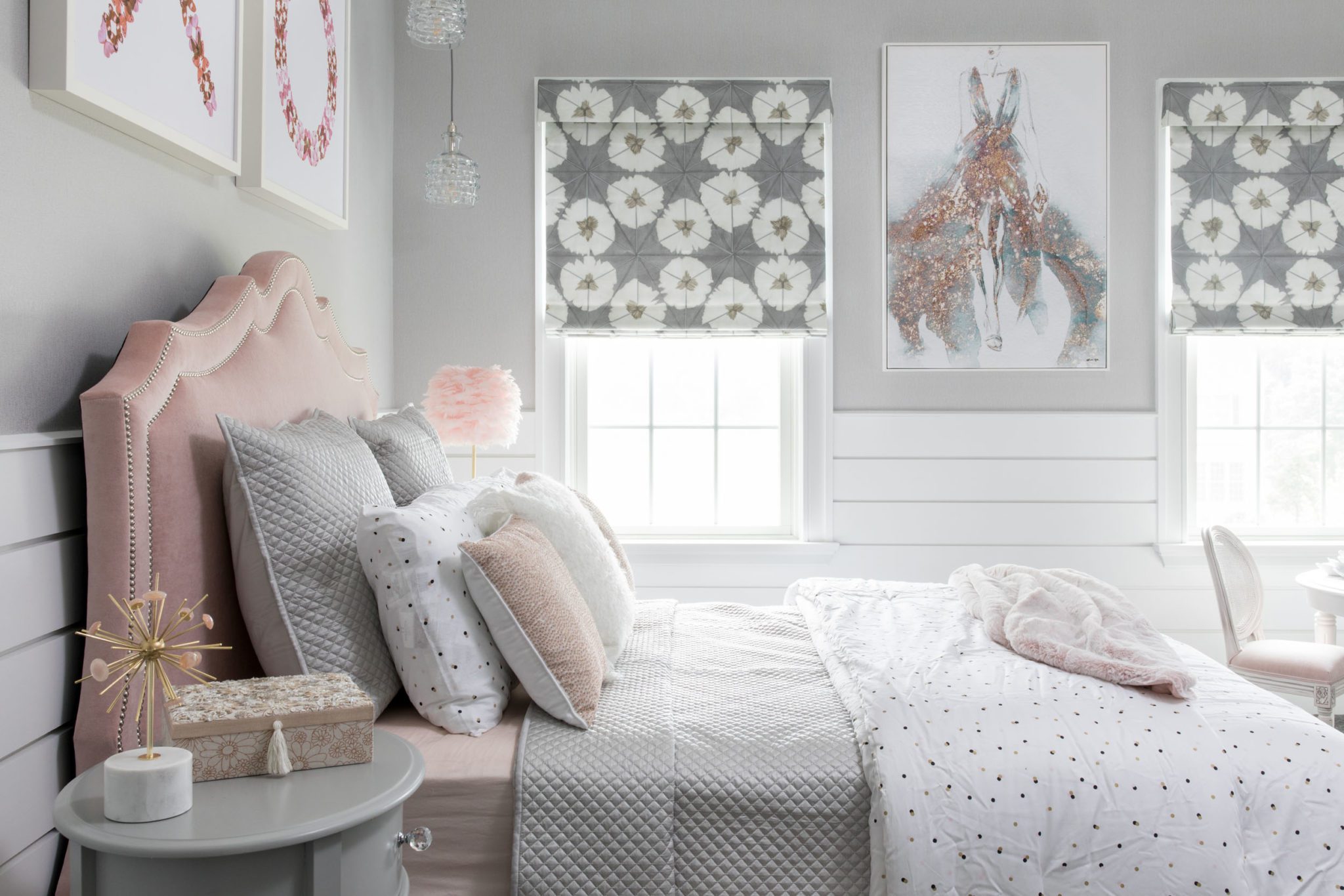 Pink And White Bedroom Lincroft Nj