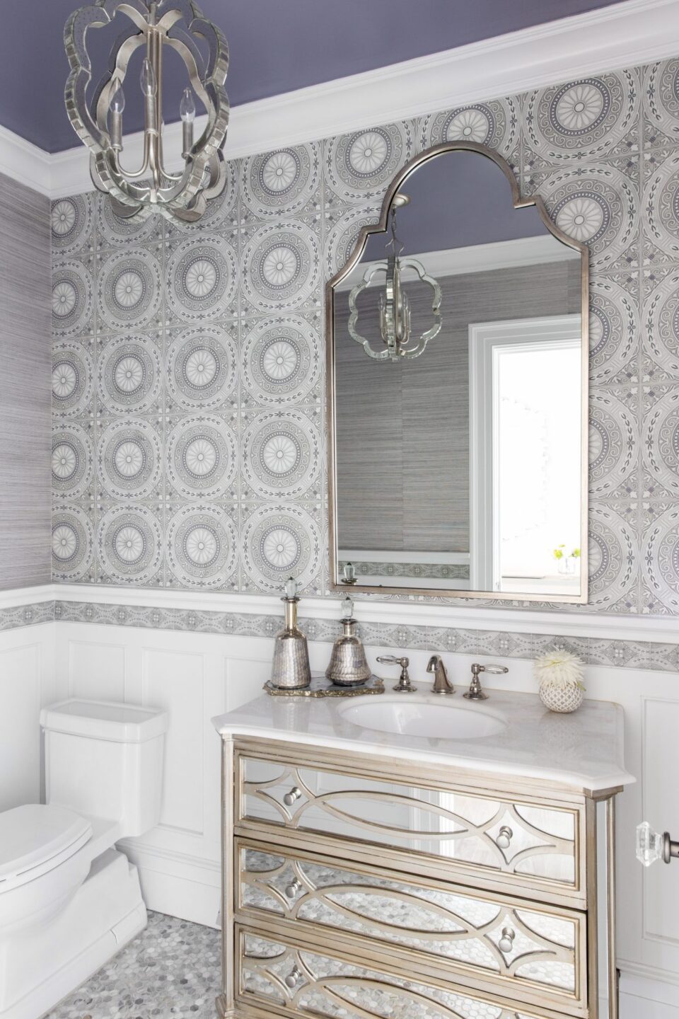 Powder Room Interior Design Mirror Vanity
