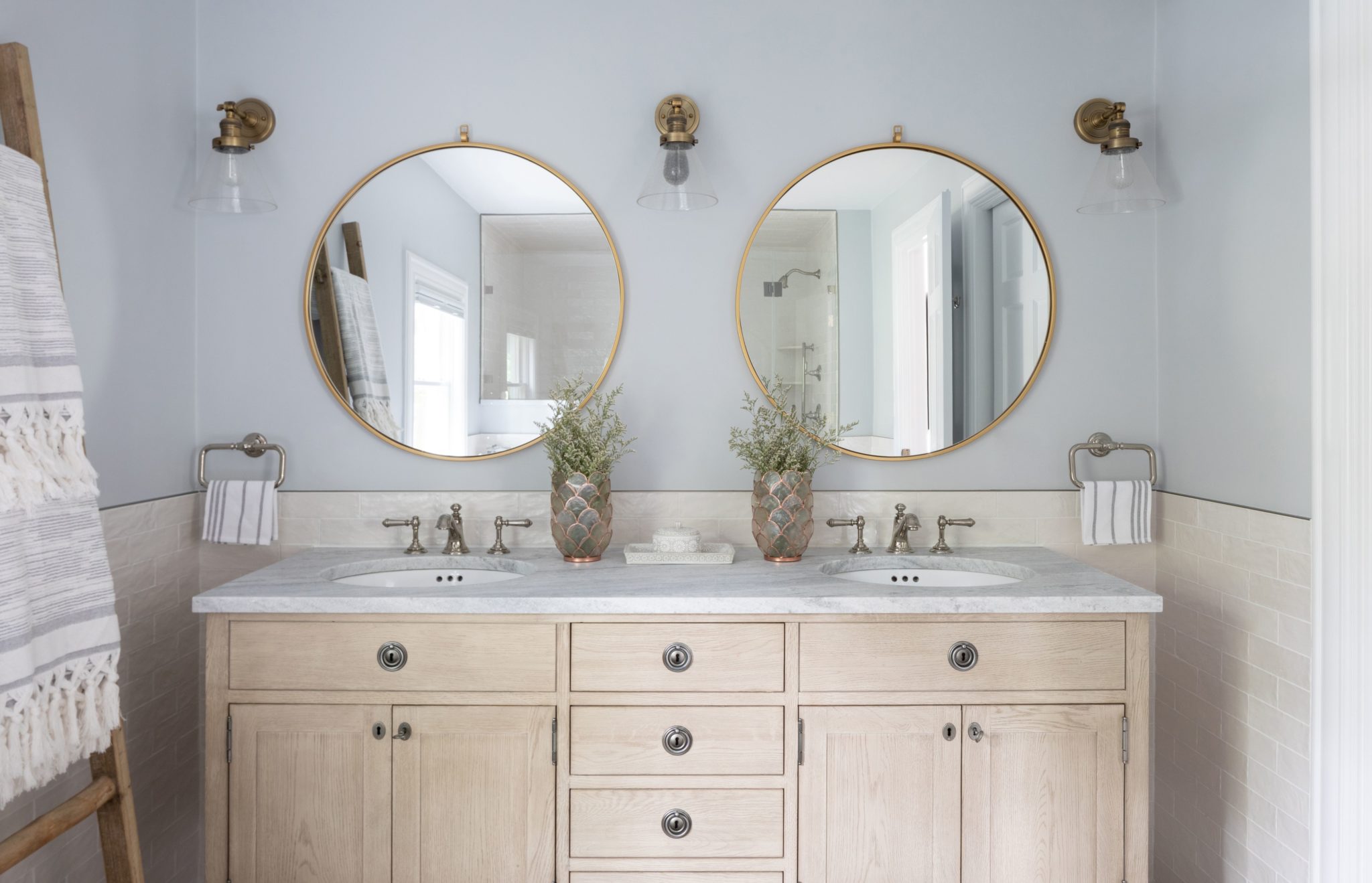 Primary Bathroom Two Sink Vanity