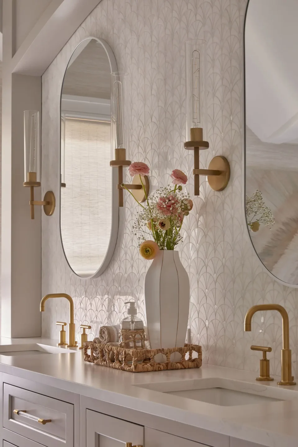 Primary Bathroom Vanity Dusty Rose