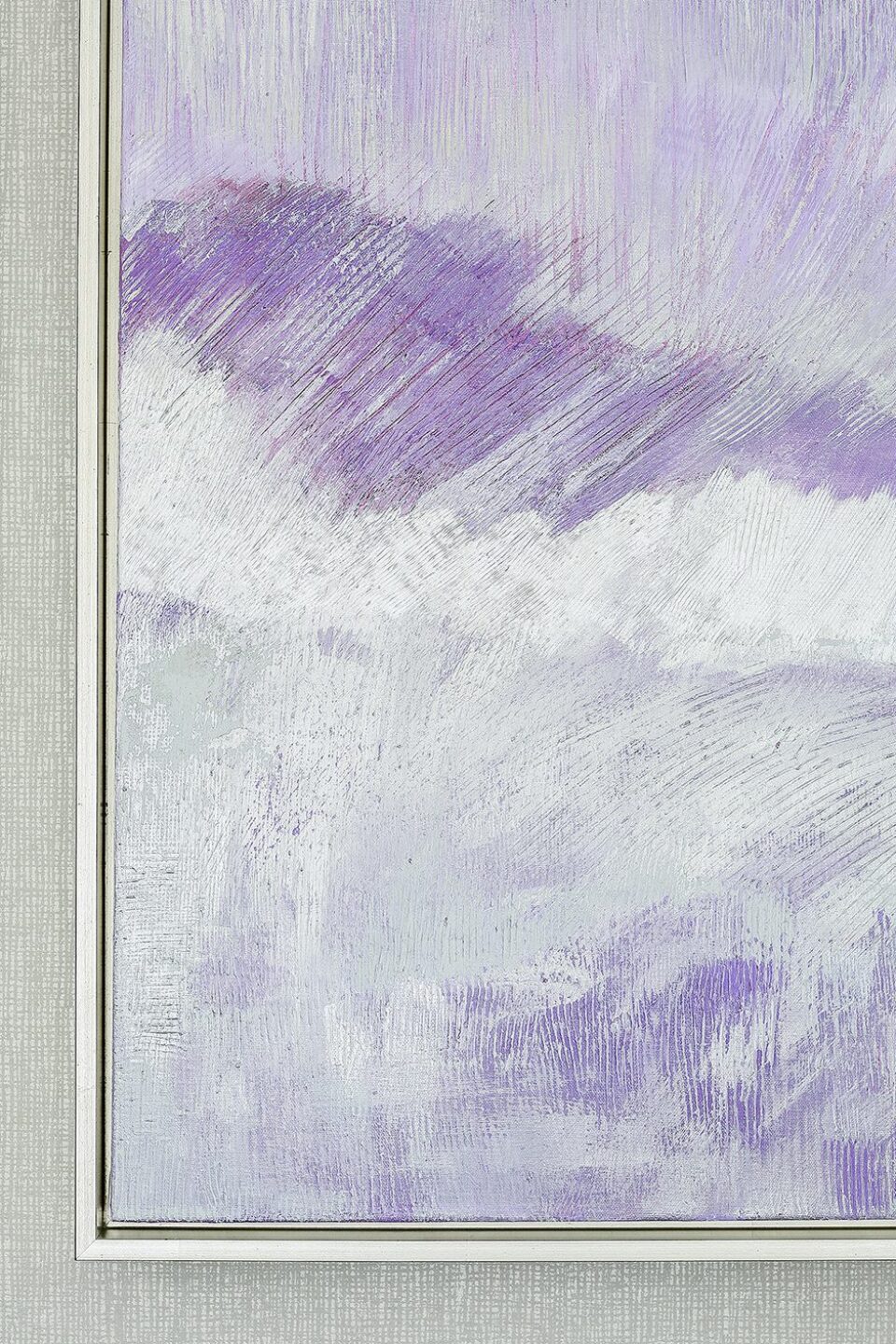 Purple And White Wall Art