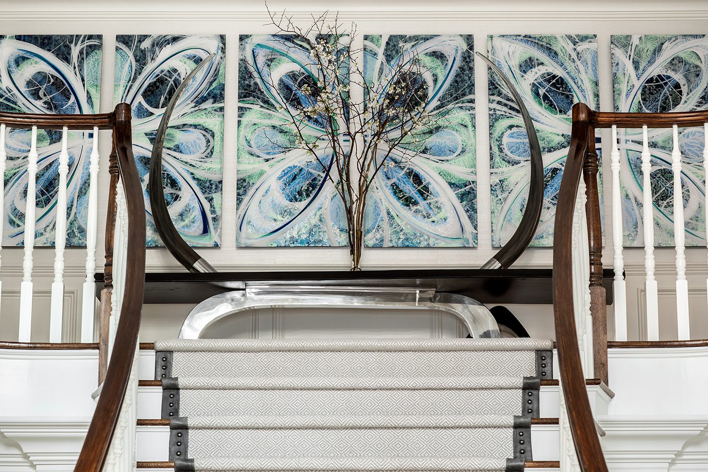 Staircase Design Top Of Staircase Paintings Table