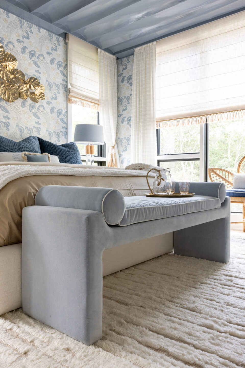 Upholstered Bench At Foot Of Bed