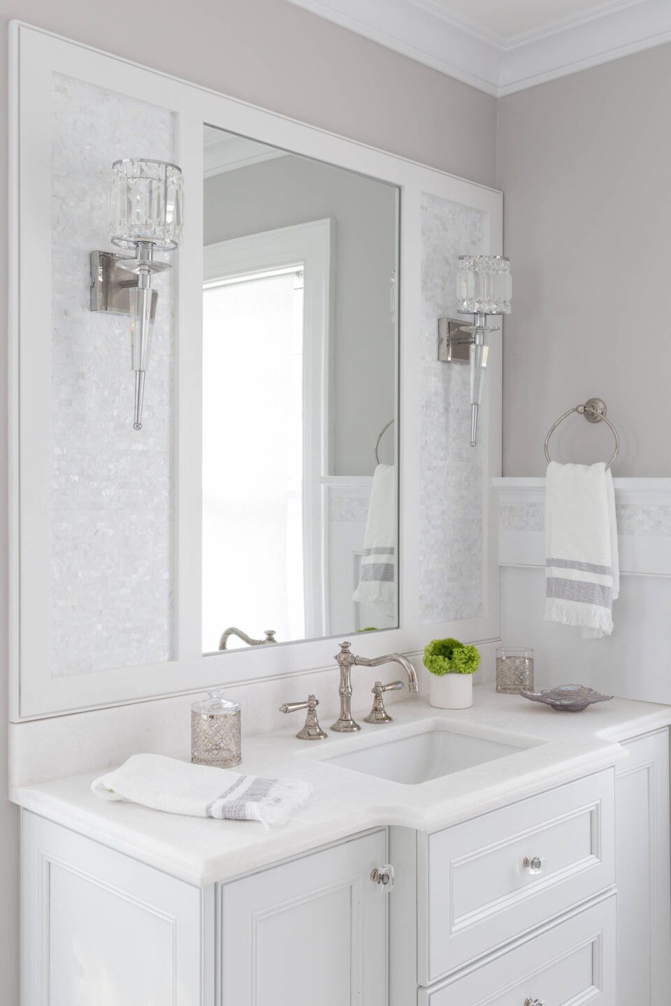 White Bathroom Short Hills Nj
