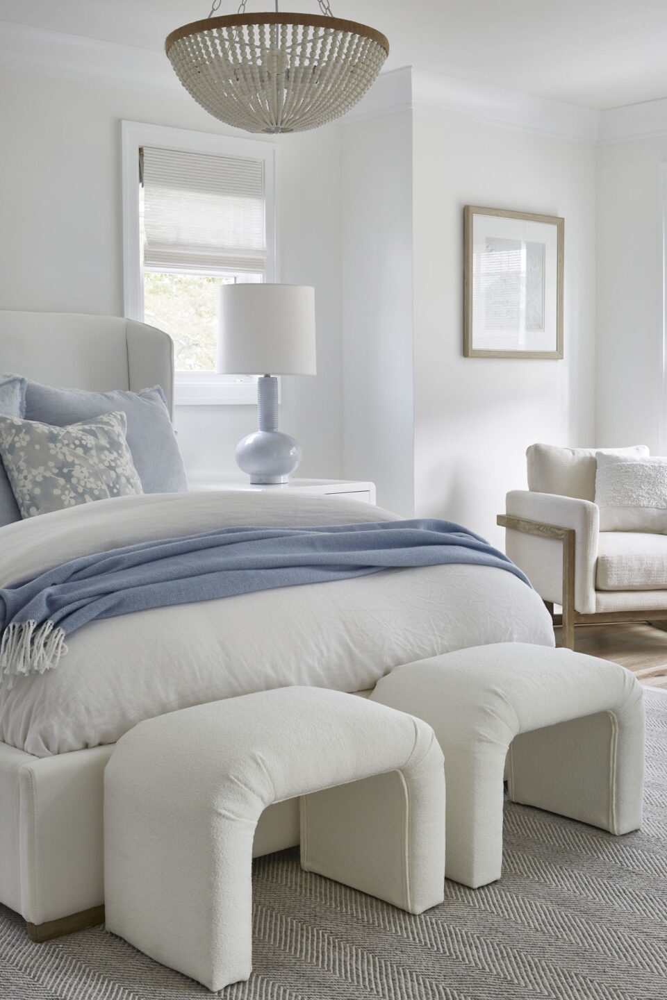White Bedroom Design Beach House