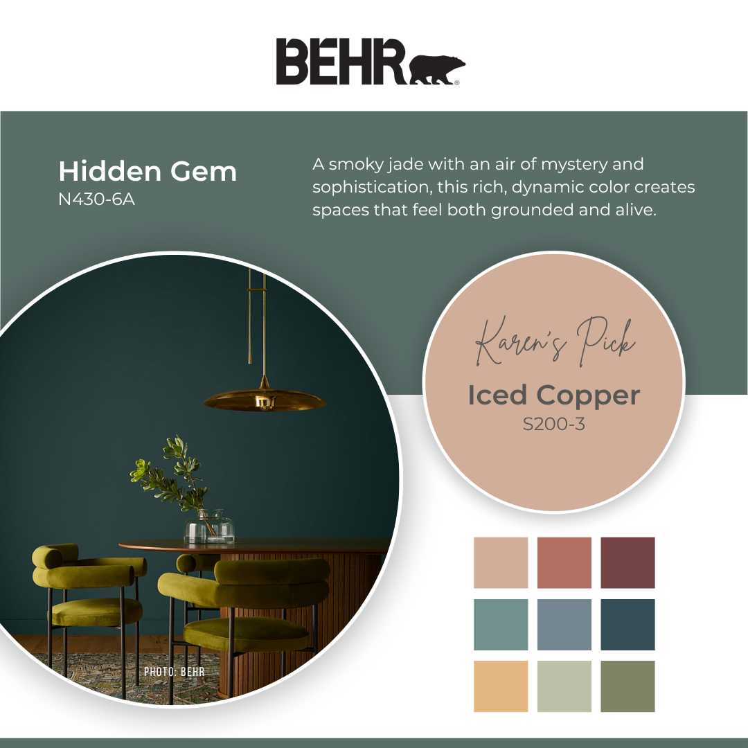 K+co Living Color Selection Behr Hidden Gem