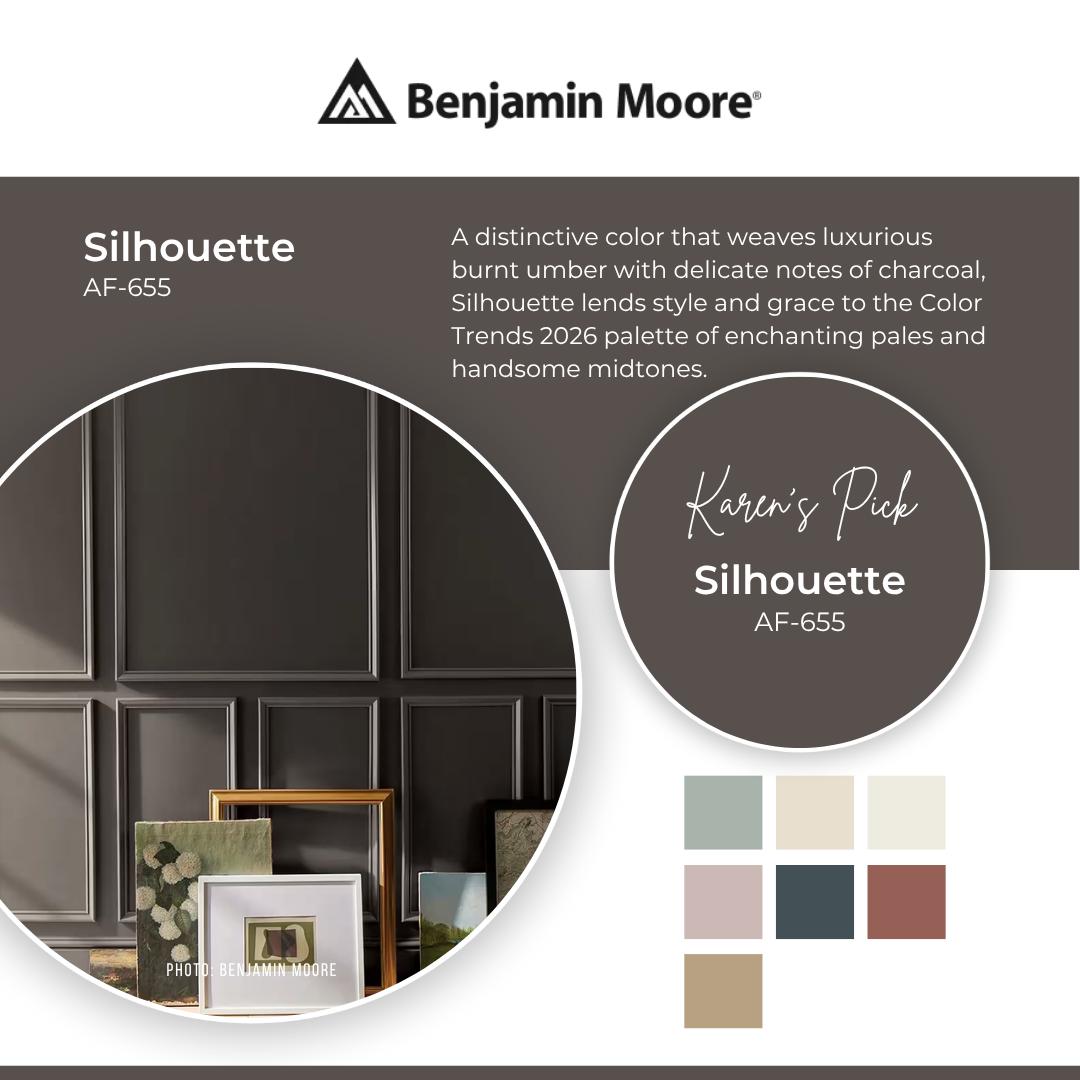 K+co Living Color Selection Benjamin Moore Silhouette